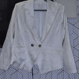 Chicos Women's White Blazer